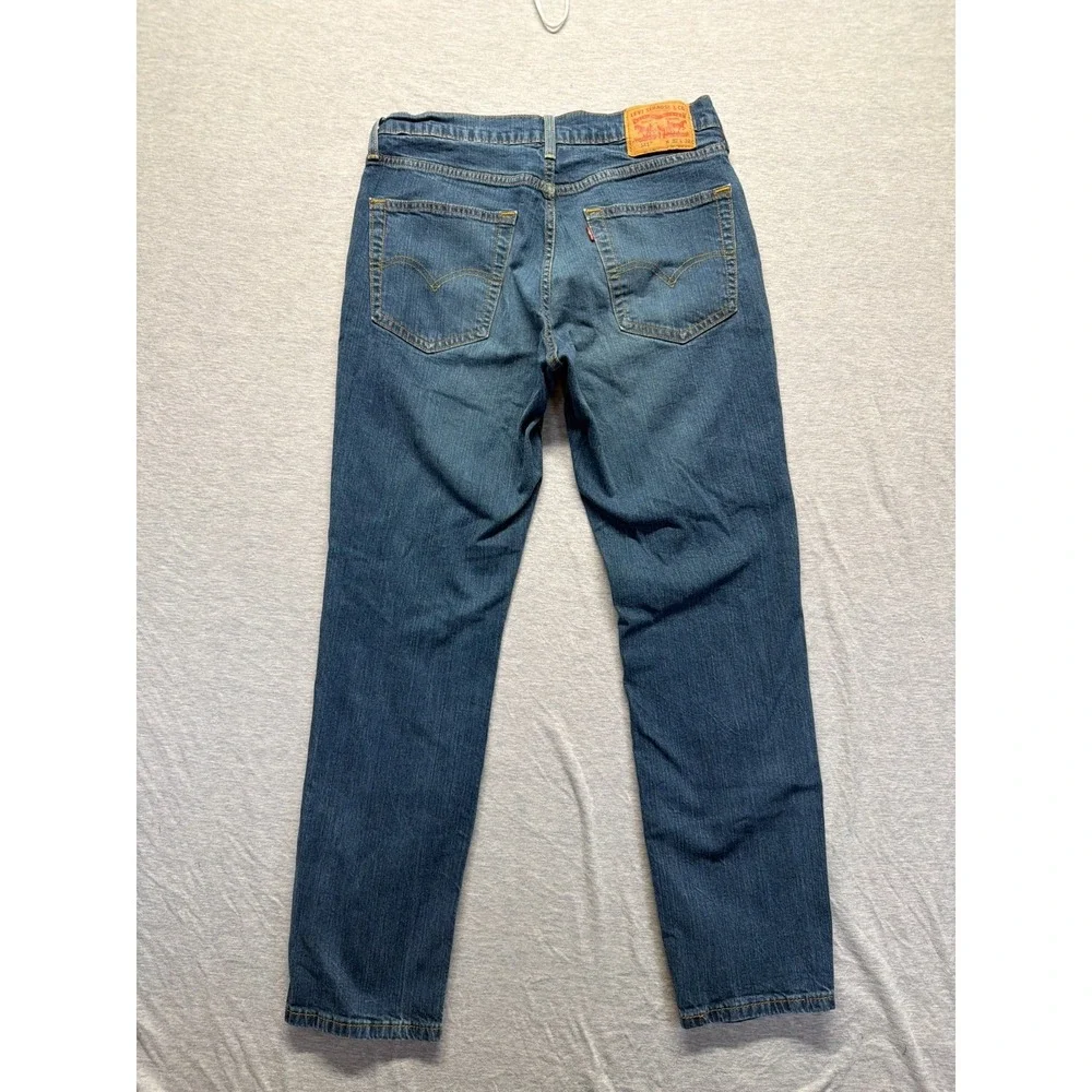 Levi's 541 Jeans Mens 32x32 Blue Denim Cotton Medium Wash Stretch Straight Leg